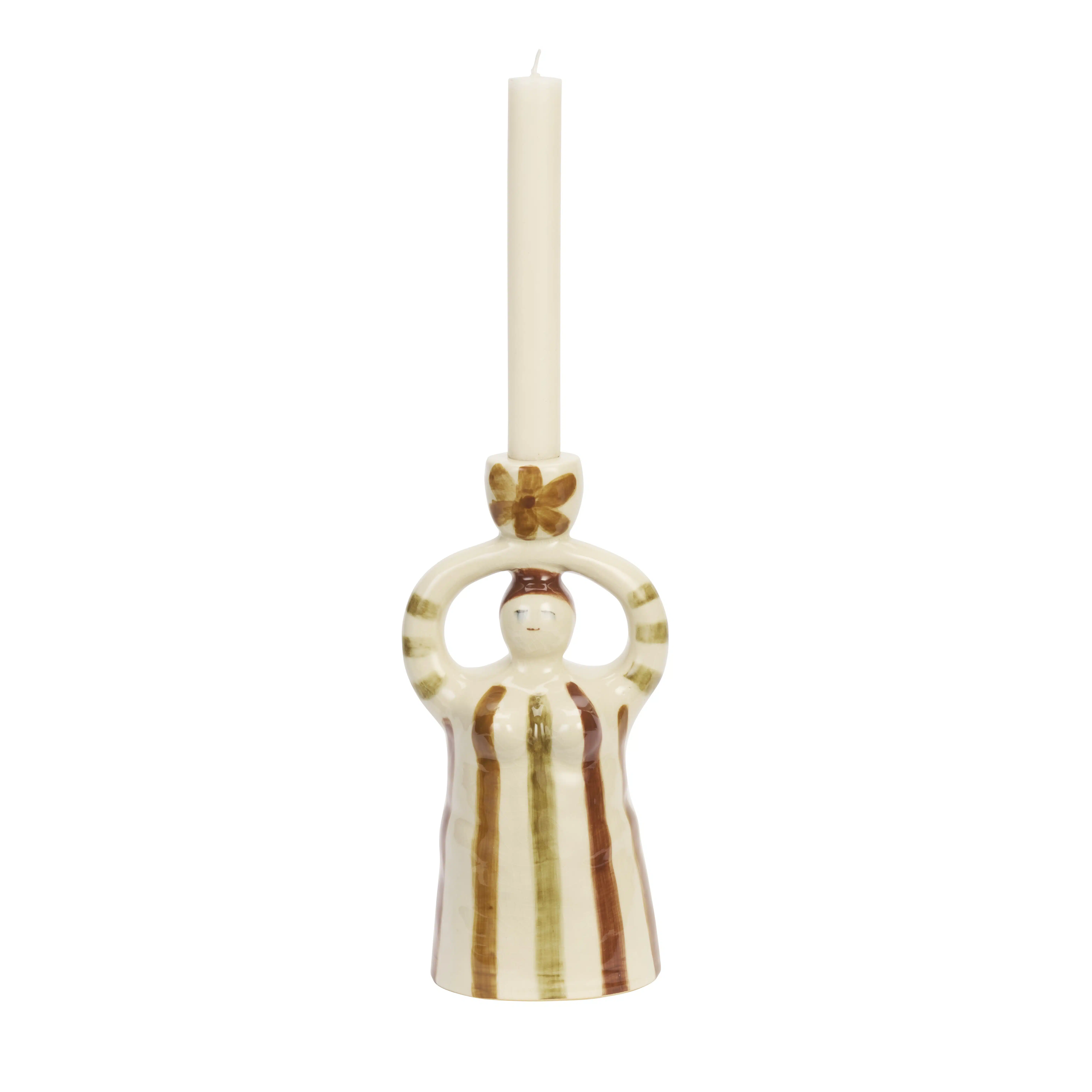 Madam Stoltz - Hand-painted candle holder figurine