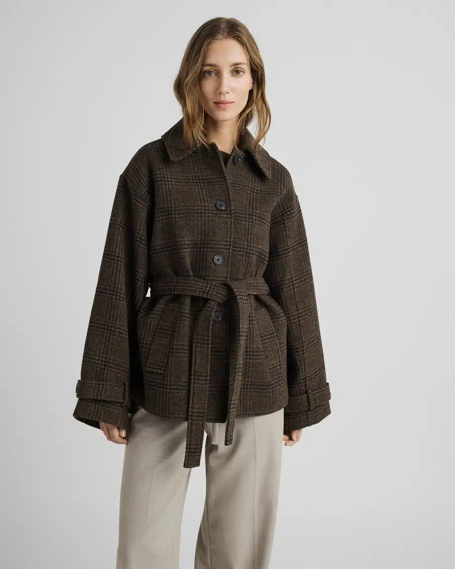 MSCH - Amaranda Jacket CHK - Hot Fudge Rubbe