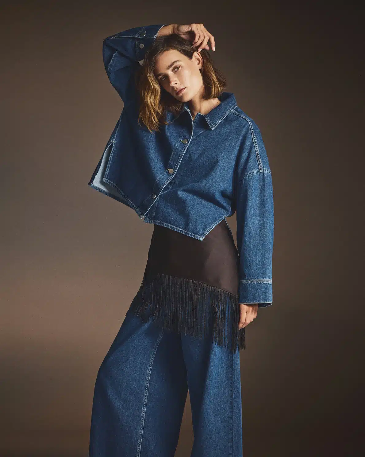MSCH - Loa Lis Denim Shirt - Mid Blue Wash