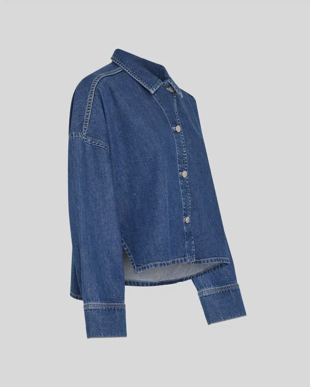 MSCH - Loa Lis Denim Shirt - Mid Blue Wash