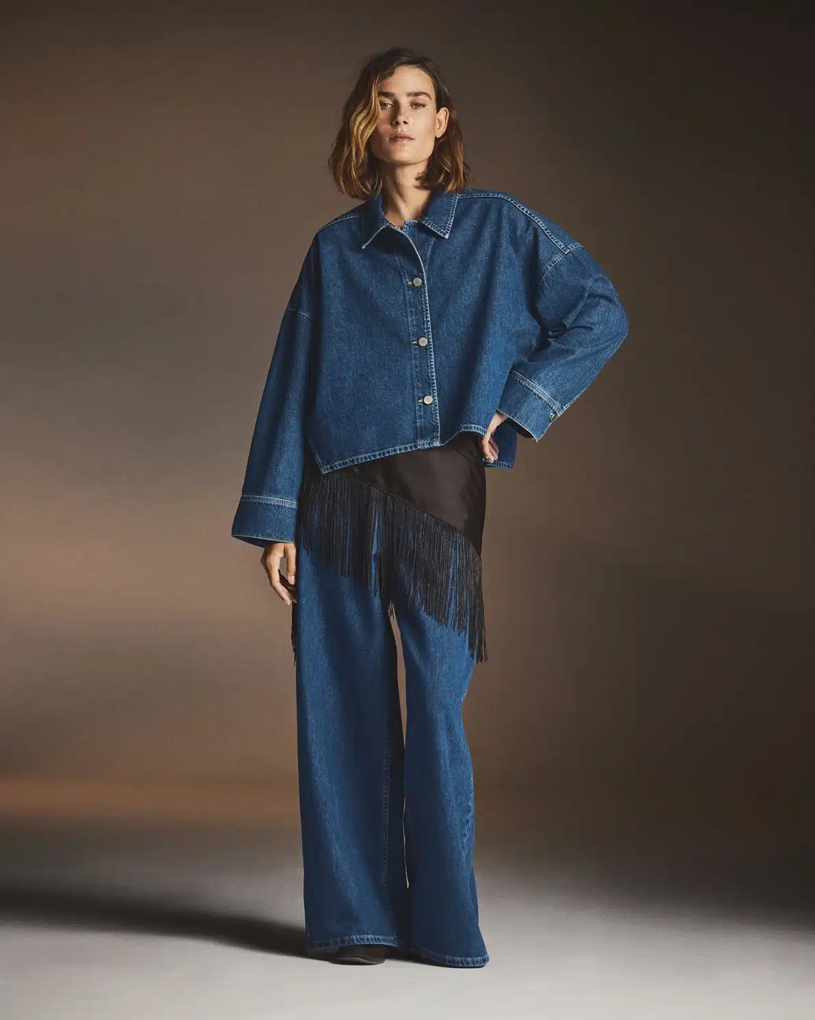 MSCH - Loa Lis Denim Shirt - Mid Blue Wash